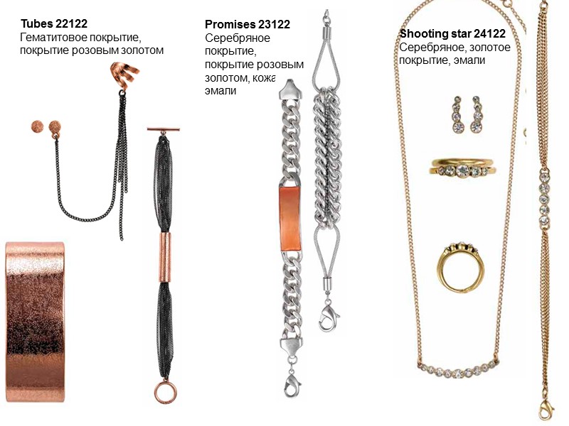 Promises 23122 Серебряное покрытие,  покрытие розовым золотом, кожа, эмали Shooting star 24122 Серебряное,